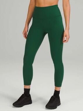 Lululemon Wunder Train crop High-Rise in green